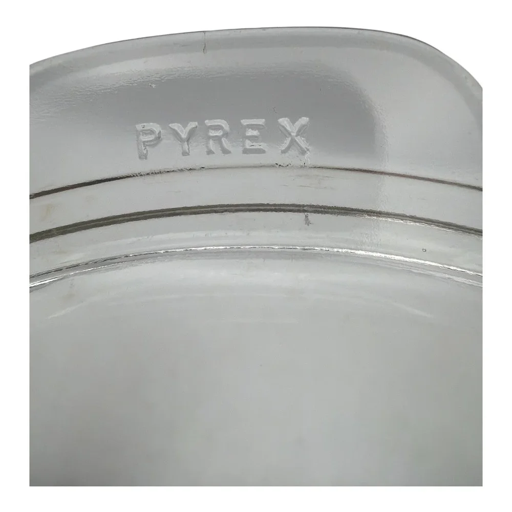 Pyrex Clear Glass Casserole Dish 024-624-B & 684-C EUC